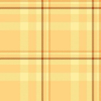 Warm pixel plaid pattern, classic yet modern. Ideal for backgrounds, textiles, or nostalgic designs. Adds cozy texture to any project. Versatile timeless. vector