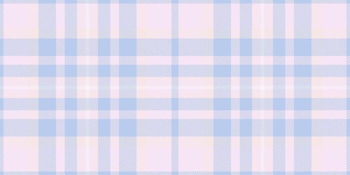 Soft pastel plaid pattern in light blue and pink hues. Classic textile design suitable for backgrounds, fabrics, or digital art projects. Adds a calming, gentle touch. vector