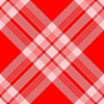 Vibrant red plaid pattern. Bold, classic design with intersecting lines, perfect for festive backgrounds, textile designs, or holidaythemed creative projects. vector