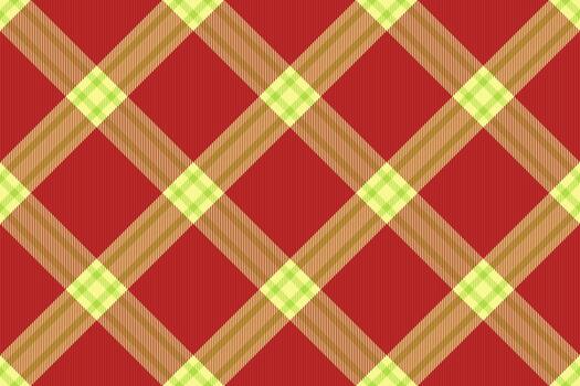 Classic plaid pattern featuring red and light green tones. Ideal for backgrounds, textiles, design projects, adding a touch of traditional style to your work. vector
