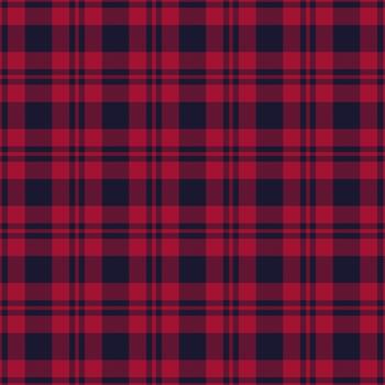Classic red and navy plaid pattern. Versatile for backgrounds, textiles, and design. Evokes tradition, warmth, and style. Perfect for autumn and winter themes. vector