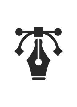 bolígrafo herramienta cursor icono símbolo para web vector