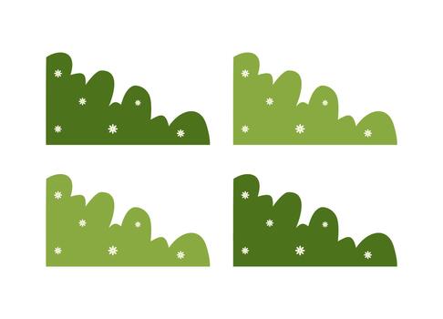 Fresh Green Shrubbery Element for Nature Backgrounds vector