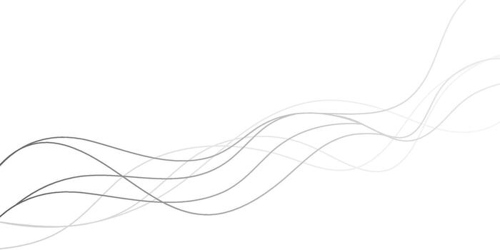 Drawn lines. Abstract drawing. Linear curls. vector