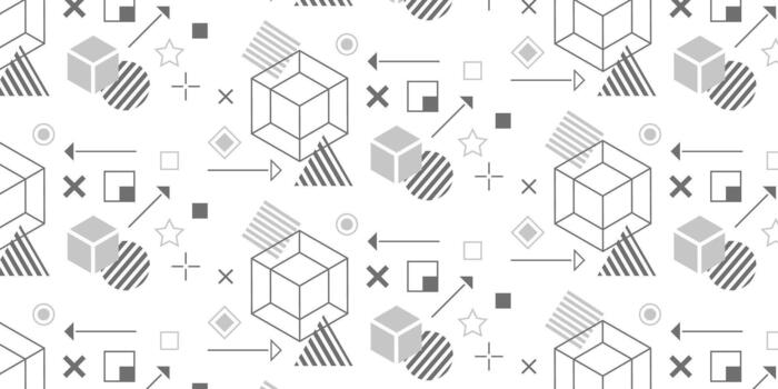 Abstract background of geometric shapes. Squares and lines. vector