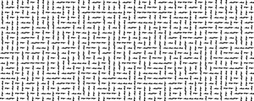 Seamless Black And White Geometric Arrow Pattern Background. Minimal Repeating Triangles Texture For Branding, Packaging, Fabric, And Web Design. Illustration. vector