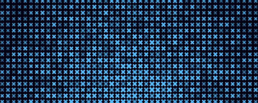 Cybersecurity Background Pattern Texture, Blue X Mark Grid On Dark Tech BG Suggesting Errors, Close Icons Access Denied, Backdrop Wallpaper For Dashboard, Alert And Presentation. Illustration vector