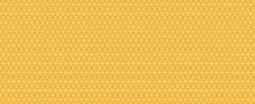 Seamless Yellow Triangle Geometric Pattern Background, Subtle 3D Grid For Packaging, Branding, Kids, And Summer Design. Warm Honeycomb Texture Backdrop Template. Illustration. vector