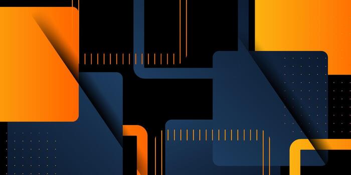 Abstract luxury dark blue background with stripes. Overlapping with a modern orange background. eps10 vector