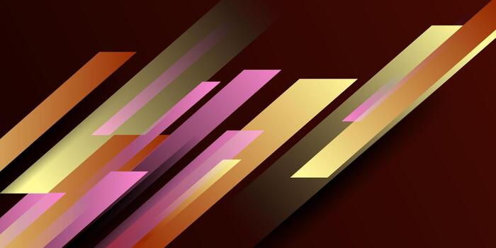 resumen oscuro antecedentes con naranja y rosado geométrico modelo diseño. sencillo superposición flechas eps10. vector