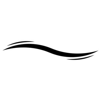 Black wave silhouette creating smooth motion, flowing wave lines design symbolizing movement and elegance vector