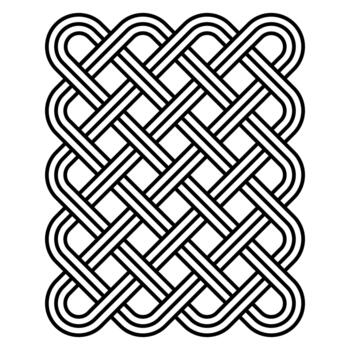 céltico nudo patrón, negro entrelazar, intrincado céltico nudo geométrico lazo vector