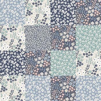 Abstract Patchwork Texture Pattern in Muted Tones vector
