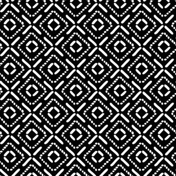 Seamless Geometric Pattern Monochrome Background Texture vector