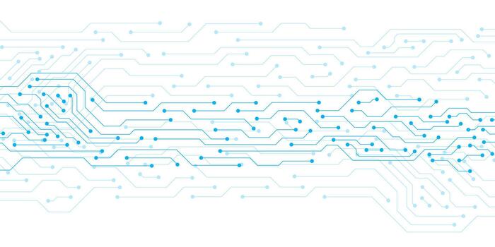 Abstract motherboard texture design. Digital technology concept with electronic circuit board. Suitable for header, banner, website and presentation vector