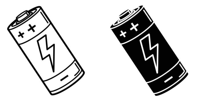 Power up your designs with this dynamic battery icon set, perfect for illustrating energy solutions and technological advancements in innovative projects vector