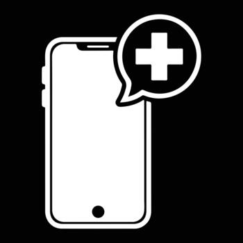 Get immediate telehealth help on your phone with our easy app and professional support for all your health needs from anywhere in the world vector