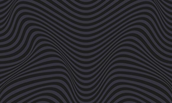 Abstract dark grey undulating wavy lines forming a textured background with a subtle optical illusion effect vector