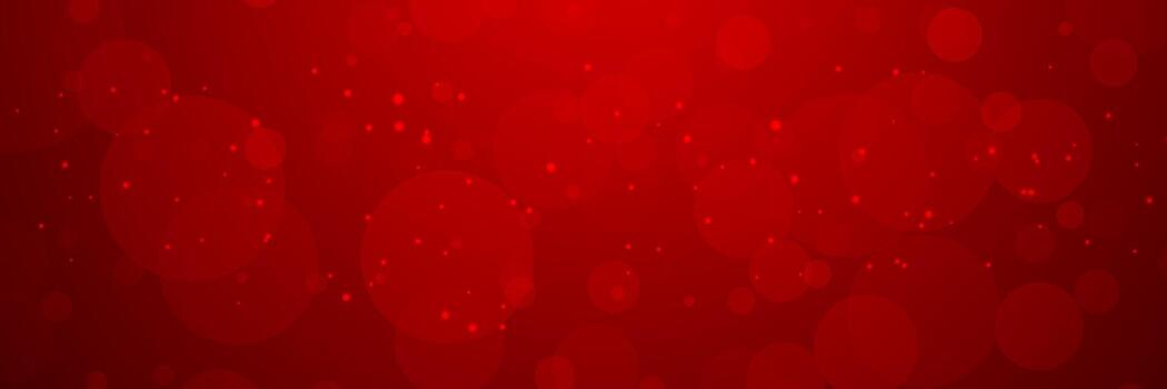 Abstract dark red background with glowing bokeh and sparkles vector