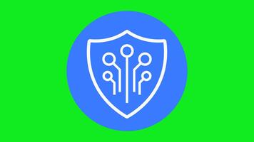 Protective bubble with circuitry inside, symbolizing digital security, transparency, and trusted artificial intelligence. video