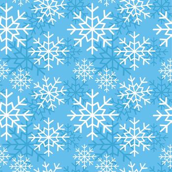 Seamless Snowflake Pattern vector