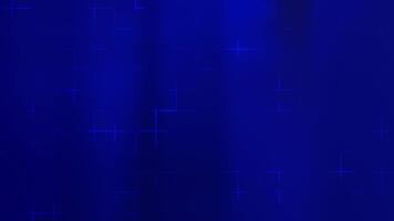 animering blå bakgrund skimrar med slumpvis placerad tunn lysande rader skapande en dynamisk visuell. video