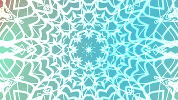 abstracts snurrar kalejdoskop en, abstrakt lysande kalejdoskop mönster med en fascinerande symmetrisk design för visuell effekter, royalty fri stock. video