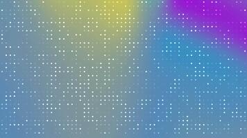 Background abstract, Abstract digital dots forming a grid pattern over a colorful, shifting background, Stock royalty. video