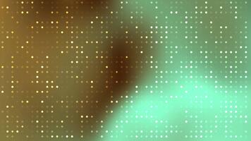 Abstract background, Abstract digital dots background animation with golden and teal color scheme, looping, Stock royalty free . video