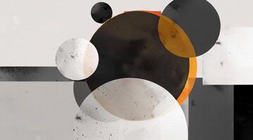 abstrakt geometrisk former med överlappande cirklar och rektanglar video