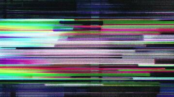Abstract digital glitch background with colorful horizontal lines video