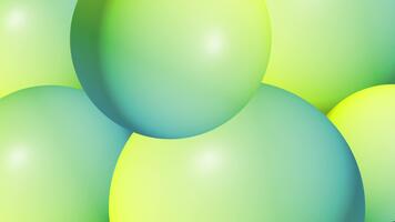 mjuk lysande överlappande sfärer lutning abstrakt 3d modern bakgrund video