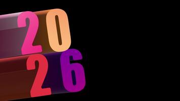 djärv staplade siffror skapande vibrerande modern tjugo tjugo sex layout video