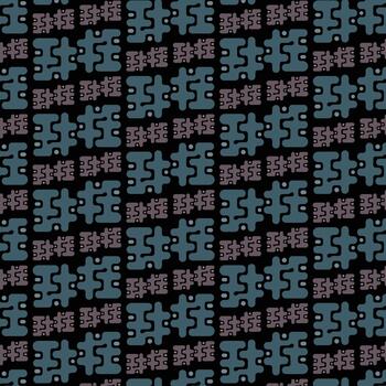 Abstract Modern Interlocking Blocks Seamless Texture vector