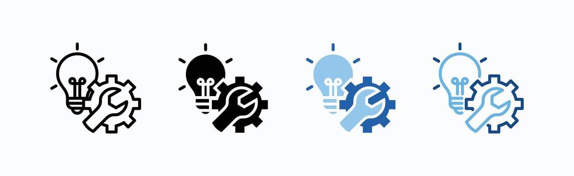 Skills Icon Sheet Multiple Style vector