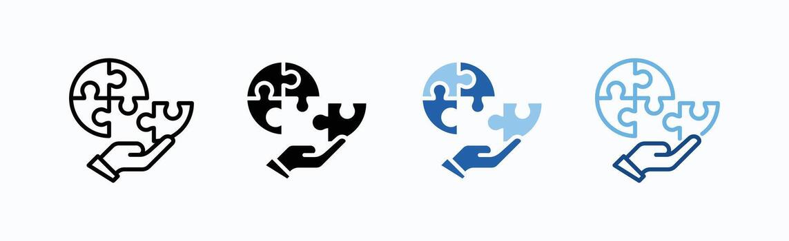 Contribution Icon Sheet Multiple Style vector