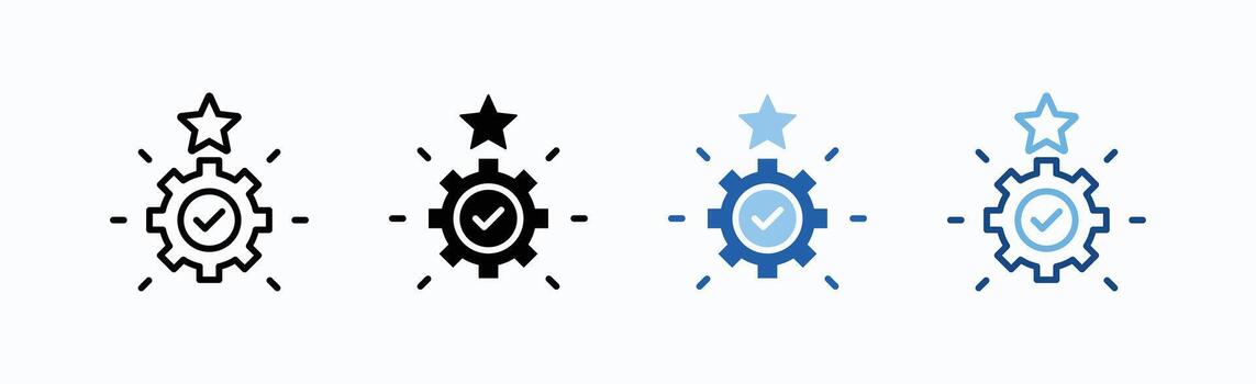 Competency Icon Sheet Multiple Style vector