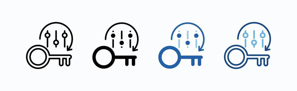 Access Control Icon Sheet Multiple Style vector