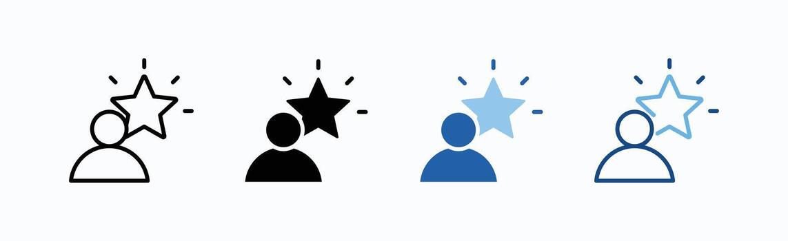 Talent Icon Sheet Multiple Style vector