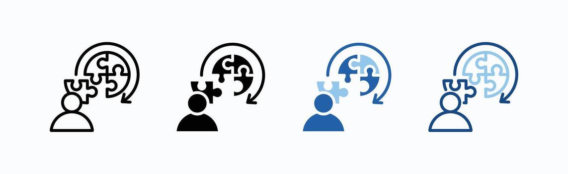 problema resolviendo icono sábana múltiple estilo vector