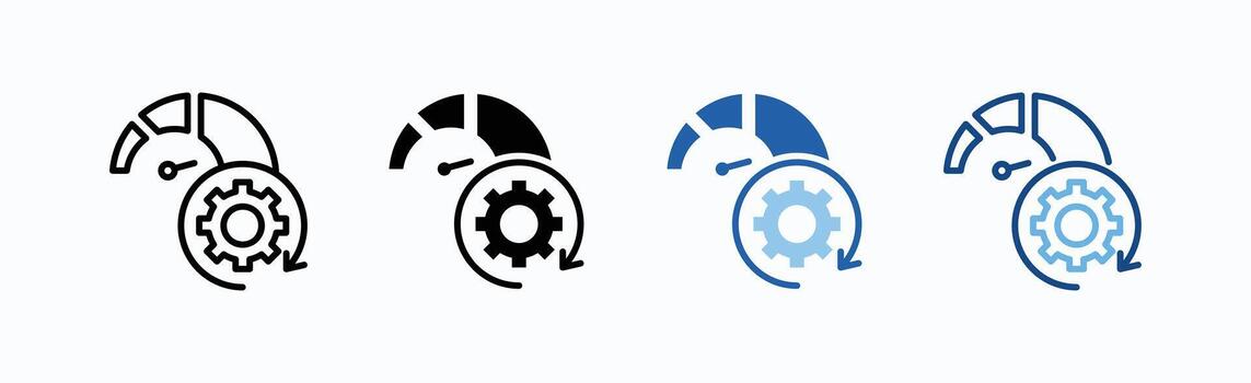 actuación icono sábana múltiple estilo vector