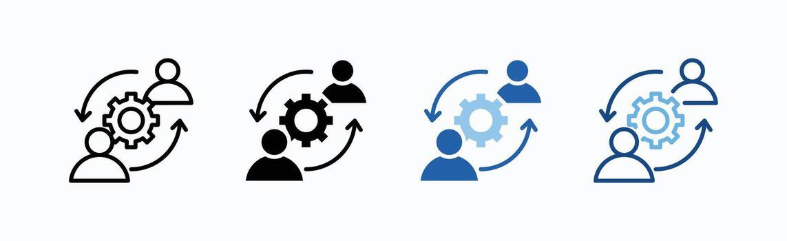 Relationship Icon Sheet Multiple Style vector