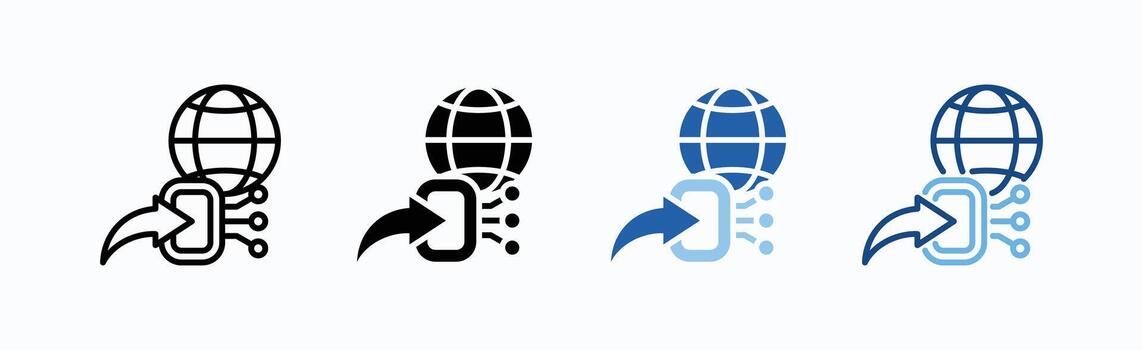 Gateway Icon Sheet Multiple Style vector