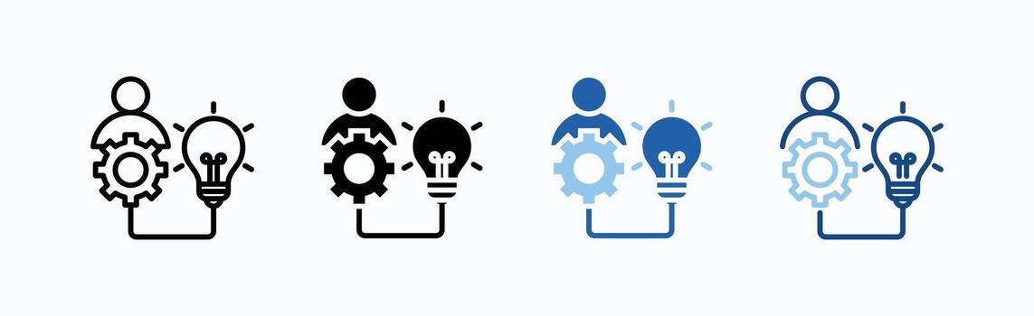 iniciativa icono sábana múltiple estilo vector