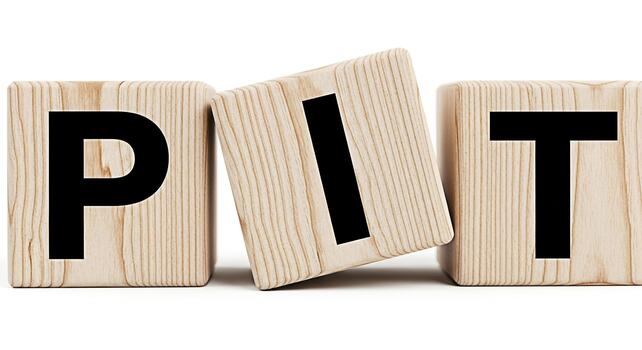 de madera bloques ortografía pozo en un blanco superficie simbolizando retos y obstáculos representando un difícil situación y evocando sentimientos de adversidad y privación en un limpiar minimalista ajuste foto