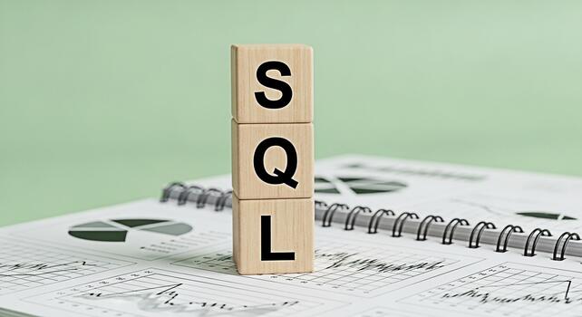 Sql block on a notebook photo