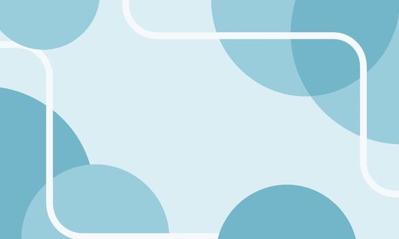 Abstract background with blue circles and frame. vector