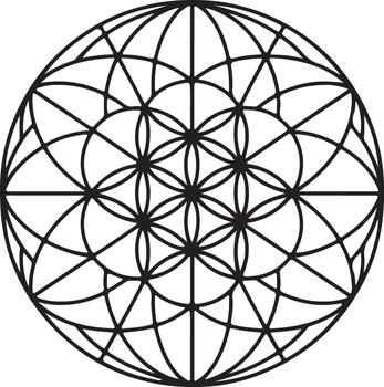 abstract 3d sphere globe design with textured lines and round geometric shape vector