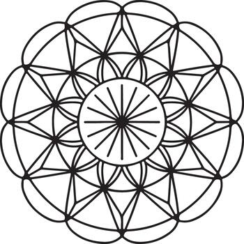 resumen negro y blanco geométrico circulo y esfera diseño modelo vector