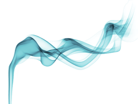 traslucido blu Fumo onda, astratto fluente linea, isolato su trasparenza sfondo, moderno design elemento, liscio movimento, elegante e calmante visivo effetto png